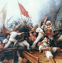 Barbary Pirates (not Pirates of the Caribbean ) Barbary States (Morocco, Algeria, Tunisia & Tripoli) blackmail and plunder ships that try to trade in the