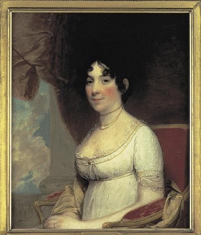 Dolly Madison by Gilbert Stuart, 1804 As the attractive young wife of Secretary of State James Madison, Dolley Madison acted virtually as the nation's First Lady during the administration of
