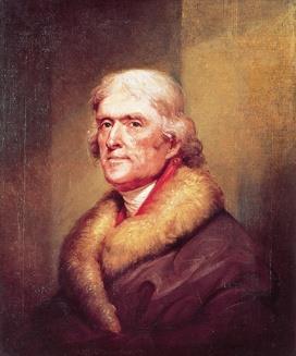 Thomas Jefferson by Rembrandt Peale, 1805 This portrait of President Thomas Jefferson was painted by Rembrandt Peale in 1805.