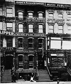 Tin Pin Alley collection of New York music composers and producers who dominated the music industry at the turn of the 20 th century Piano bars and night time hot spots