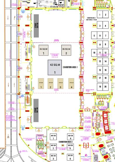 EXHIBITION FLOOR PLAN Priority: Priority of space allocation and choice is maintained towards tier sponsors from higher to lower level tiers.