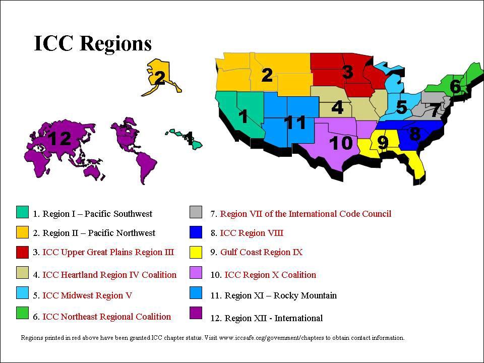 THERE ARE CURRENTLY 12 REGIONS WORLDWIDE... Region I... California, Hawaii, Nevada Region II... Alaska, Idaho, Montana, Oregon, Washington, Wyoming Region III.