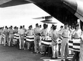 BODIES OF US HELICOPTER PILOTS