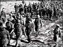 Japan is defeated in 1945 & in 1946, The French troops move back in & gain control of the country s southern half.