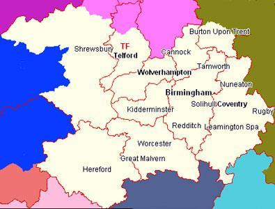It is also within the UK's second biggest metropolitan area (West Midlands), which contains nearly 4