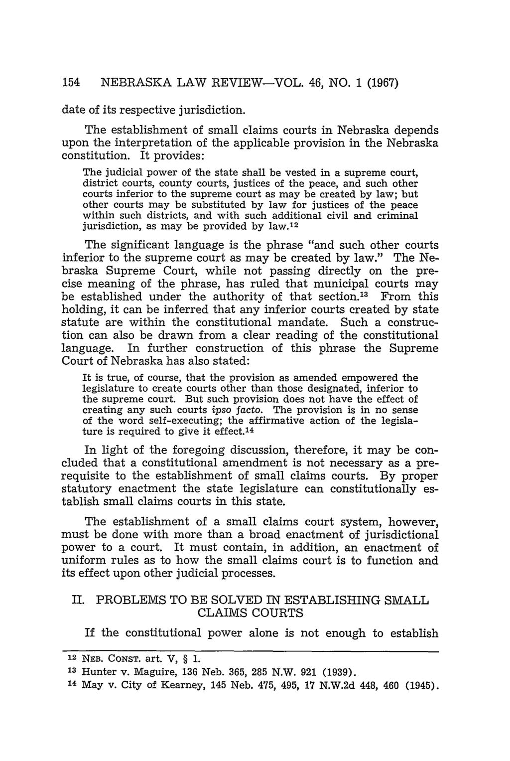 154 NEBRASKA LAW REVIEW-VOL. 46, NO. 1 (1967) date of its respective jurisdiction.