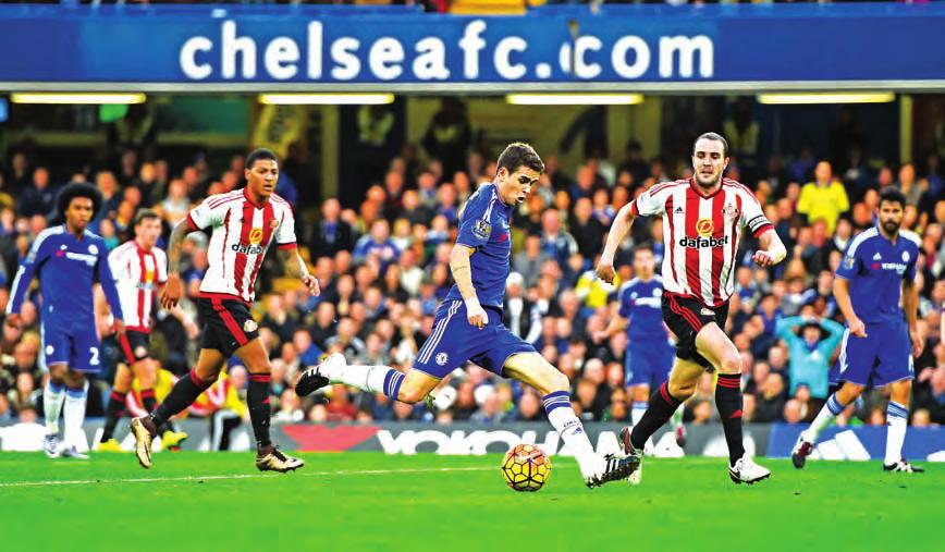 10 th Waxing Day of Nadaw 1377 ME Monday, 21 December, 2015 Chelsea restore order after Mourinho, Leicester march on LONDON Chelsea began the post-jose Mourinho era with a 3-1 win over Sunderland at