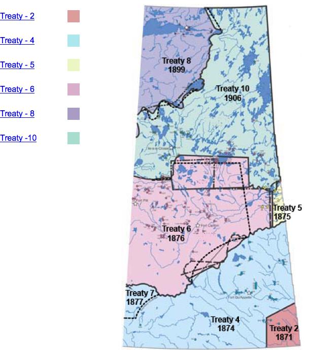 Map 4: Treaty Boundaries of Saskatchewan (OTC, 2013b) 156 Implementing Treaties or Legislating Indians?