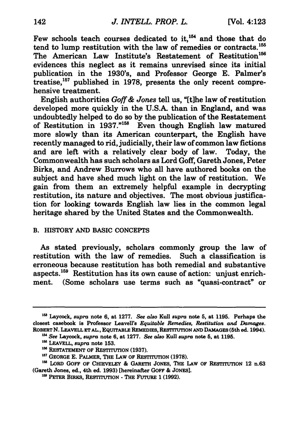 Journal of Intellectual Property Law, Vol. 4, Iss. 1 [1996], Art. 6 J. INTELL. PROP. L. [Vol.