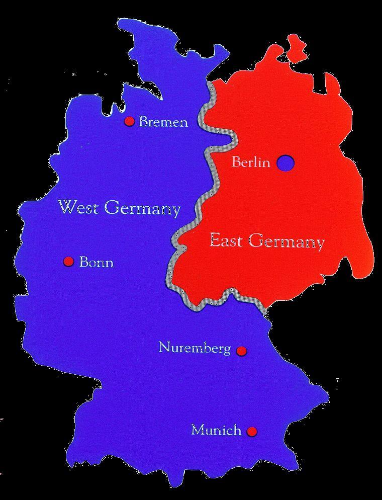 Travel between East and West Germany was not