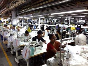 An export-oriented garment factory Male workers much more than females Indian Products Subject to Relatively Low Tariffs in Key Overseas Markets Another key consideration for factory relocation is