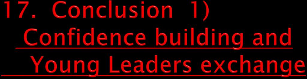 Confidence Building Common Text Book, ko Young Leaders Exchange