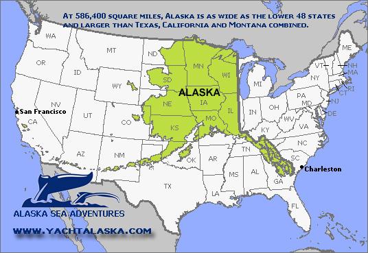 U.S. Acquires Alaska Purchased by Sec. of State William Seward in 1867 from Russia for $7.