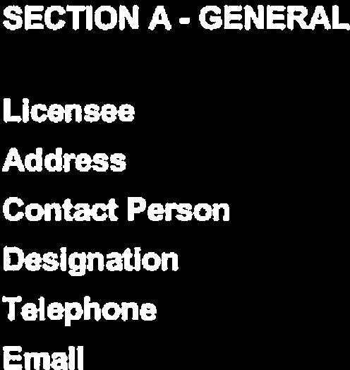 SECTION A - GENERAL