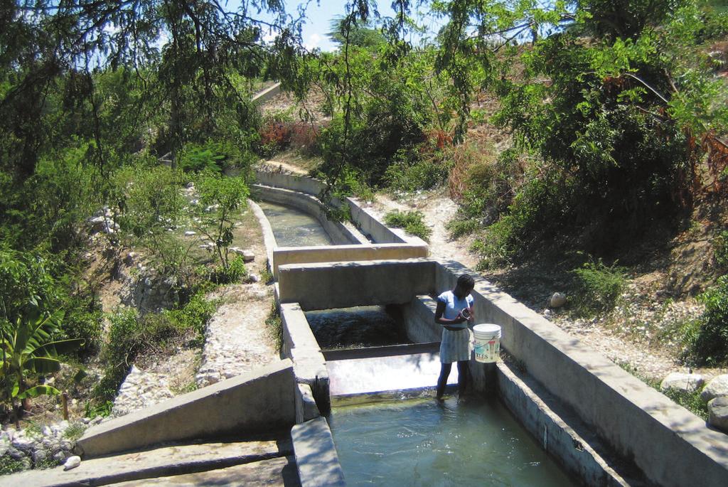 Photo credit: C. Briand Irrigation system in Archaie (Haiti).