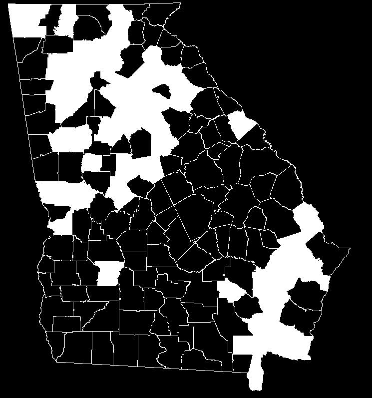 0% Atlanta 22.2% Hub 30.5% Rural 29.