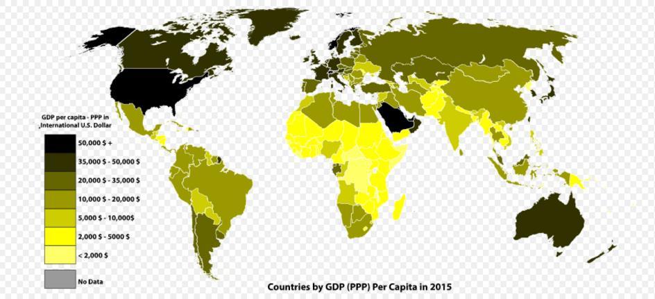 18.2 The implications of economic disparity GDP per capita (ppp basis) is an economic indicator that takes the total value of goods and services produced by a country (gross domestic product) and