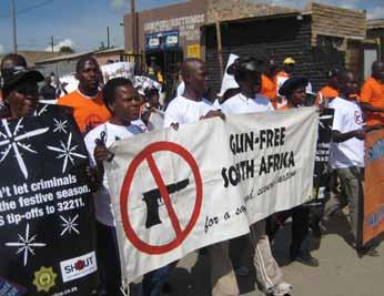 Contributing towards a safe and secure South Africa, free from fear, by reducing gun violence COMMUNITY MOBILISATION AND AWARENESS-RAISING Community Events In addition to partnering with
