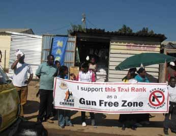 During 2010, GFSA worked with communitybased organisations and neighbouring police stations to host events in Diepsloot, Meadowlands, Mogale City and Dobsonville - all of which experience high levels