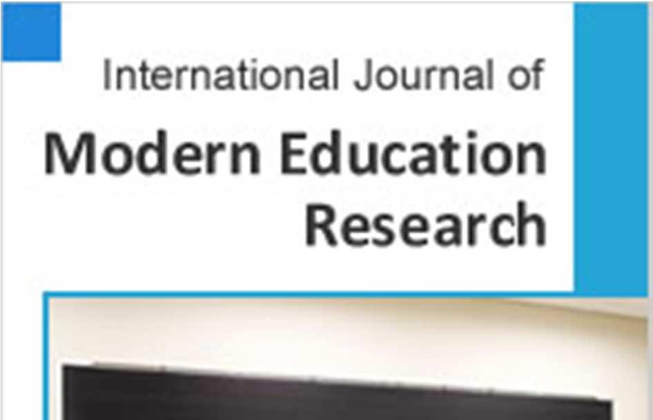 International Journal of Modern Education Research 2017; 4(6): 63-71 http://www.aascit.