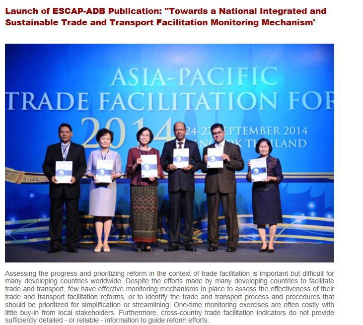 More information on TTFMM is available at http://www.unescap.