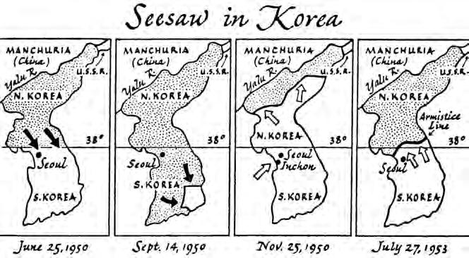 Document 2a A changing front in Korea reflected military victories and losses until an armistice line near the 38th parallel was established. Document 2b Source: Thomas A.