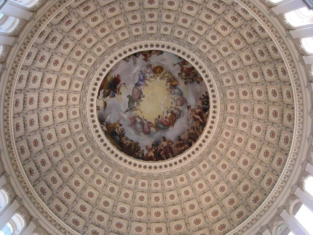 We will get a good view of the painting on the interior of the Capitol dome.