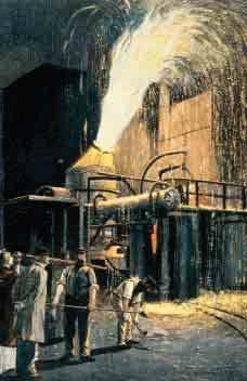 Steam Engines, Iron, and Steel Early machines in the Industrial Revolution were driven by waterpower. Although much better than human, animal, and wind power, waterpower had its drawbacks.