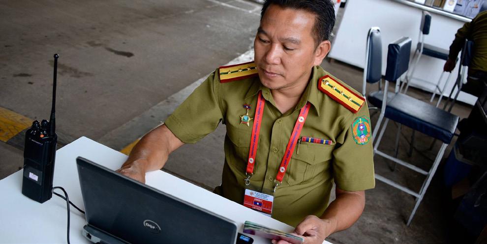 16 EU-ASEAN Development Cooperation Securing ASEAN summit in Laos EU-ASEAN Migration and Border Management Programme II INTERPOL s Major Events Support Team (IMEST) was deployed to assist law