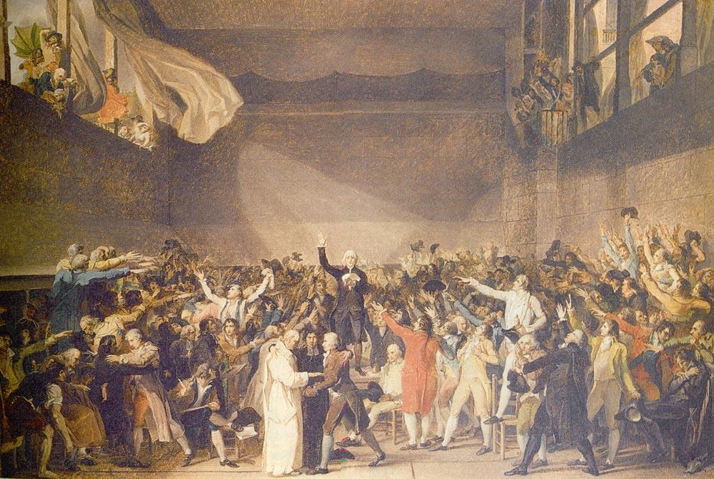 Tennis Court Oath The Third Estate voted on June 17, 1789 to establish the National Assembly which was a vote to end the