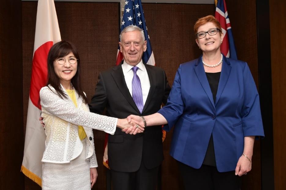 2. Meetings with Other Defense Ministers Defense Minister Inada held bilateral meetings with Ministers of the U.S.