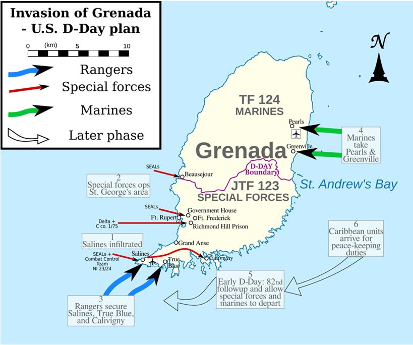 The Invasion of Grenada: Operation Urgent Fury Grenada = Turmoil/Civil War US invaded to make sure communism didn t
