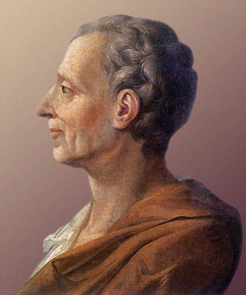 The concept of separation of powers came from a French enlightenment philosopher, Baron de Montesquieu.