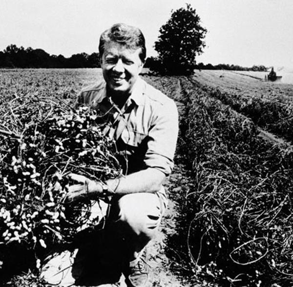 Rose from obscurity was a peanut farmer before entering politics as a governor of Georgia in 1970.