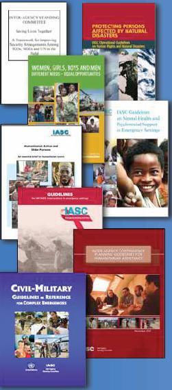 IASC Products Inter-Agency Contingency Planning Guidelines for Humanitarian Assistance Early Warning/Early Action report (3x/year) Guidelines on Mental Health and Psychosocial support in Emergency