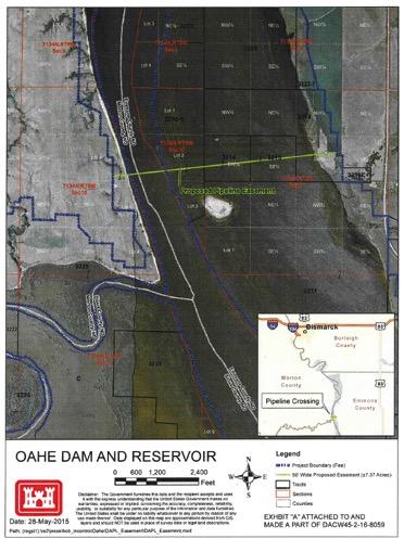 US ARMY CORPS OF ENGINEERS DAPL Federal Nexus: Lake Oahe Easement (Mineral Leasing Act).