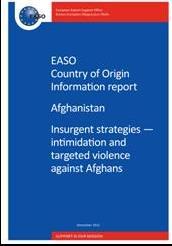 format and methodology for researching and presenting; EASO COI reports (see