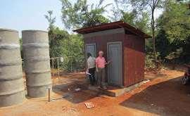 School has latrines and wash
