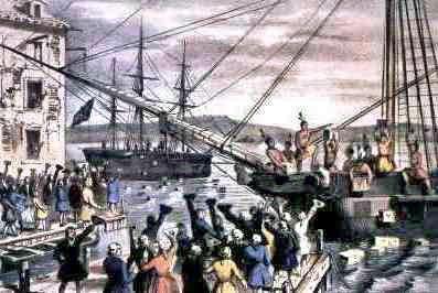 Boston Tea Party 1773 Organized by the Sons of Liberty Dressed up like Mohawk tribe because act would be seen as treason It was a large