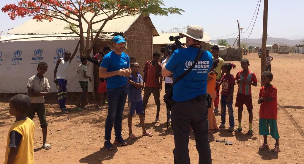 Spanish Goodwill Ambassador Jesus Vazquez visits Eritrean refugees in Shire UNHCR/Maria Jesus Vega On the occasion of his 10th anniversary as a UNHCR Goodwill Ambassador (GWA), Jesus Vazquez