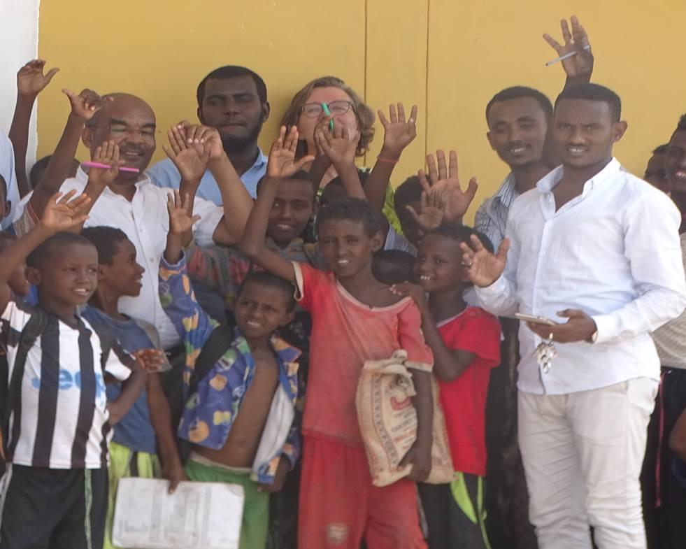 Regional focus AFAR Refugee children in Afar celebrate the inauguration of new classroom blocks, built with the
