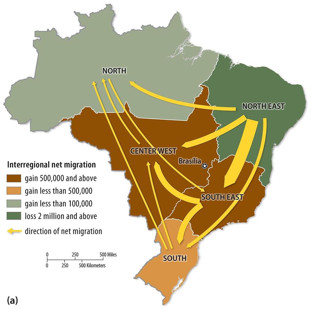 2.2 Interregional Migration in Brazil Figure 3-17: Brazil s