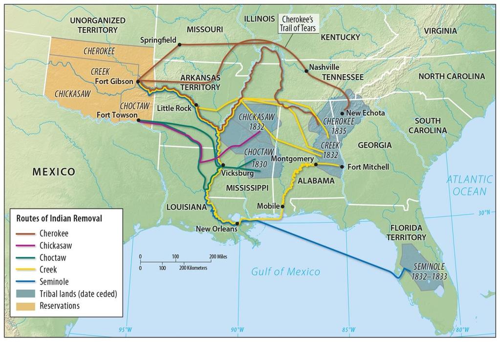 3.1 Trail of Tears Figure 3-23: The forced