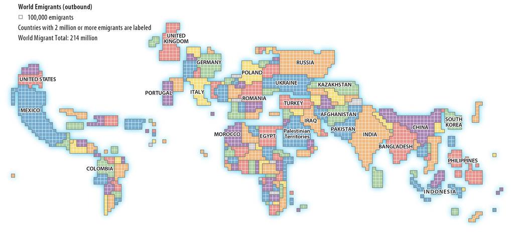 1.1 World Emigrants Figure 3-2: Each square of this