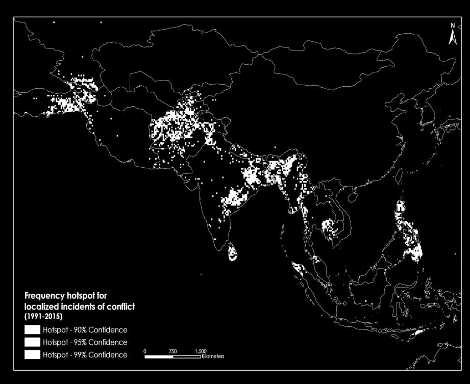 Conflict risk profiles (INFORM index) Localized conflict incidents, 1991 2015 Afghanistan Pakistan Myanmar Papua New Guinea India Bangladesh Korea