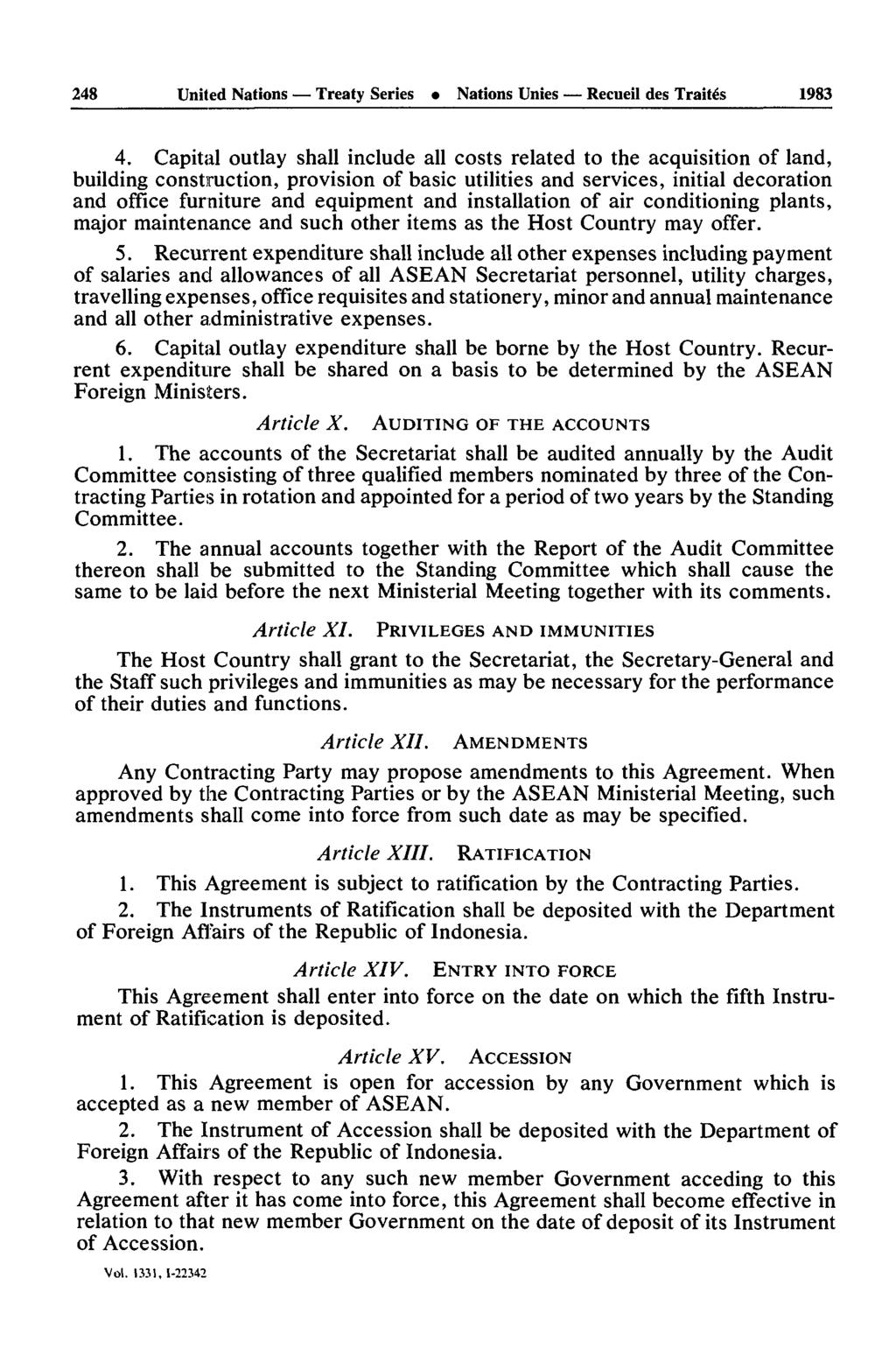 248 United Nations Treaty Series Nations Unies Recueil des Traités 1983 4.
