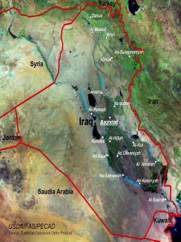 IRAQ HAS A LARGE AGRICULTURAL BASE, THE ONLY GULF STATE OTHER THAN IRAN WITH ANY MEANINGFUL AGRICULTURAL RESOURCES Approximately one-third of the land is cultivable (11-12 million hectares) Rainfall