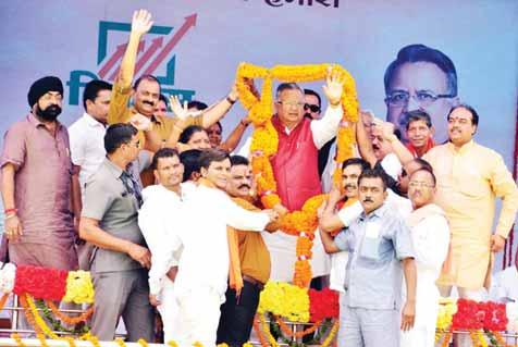 During booth level interaction with the Congress workers of Bilaspur division at Bilaspur town on Friday, Congress president Rahul Gandhi, who was on a two-day visit to the state, declared that the