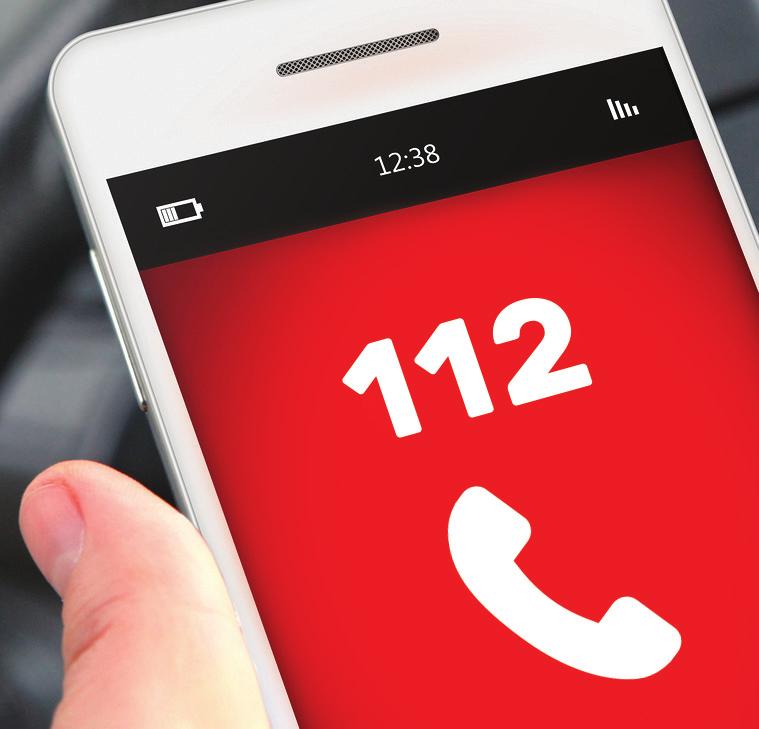 22 WHERE TO CALL IF THERE IS AN EMERGENCY Theunified emergency call line; State Fire and Rescue Service 112 State Police 110 (If the threat concerns fraud, hooliganism, robbery etc.