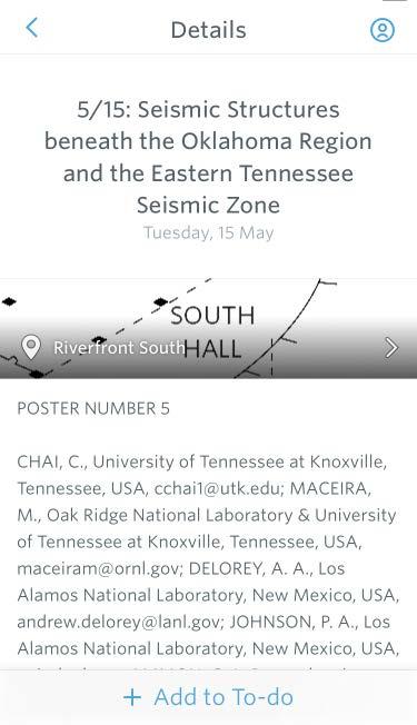 How to Add a Poster Presentation to Your Schedule Continued After you select the poster